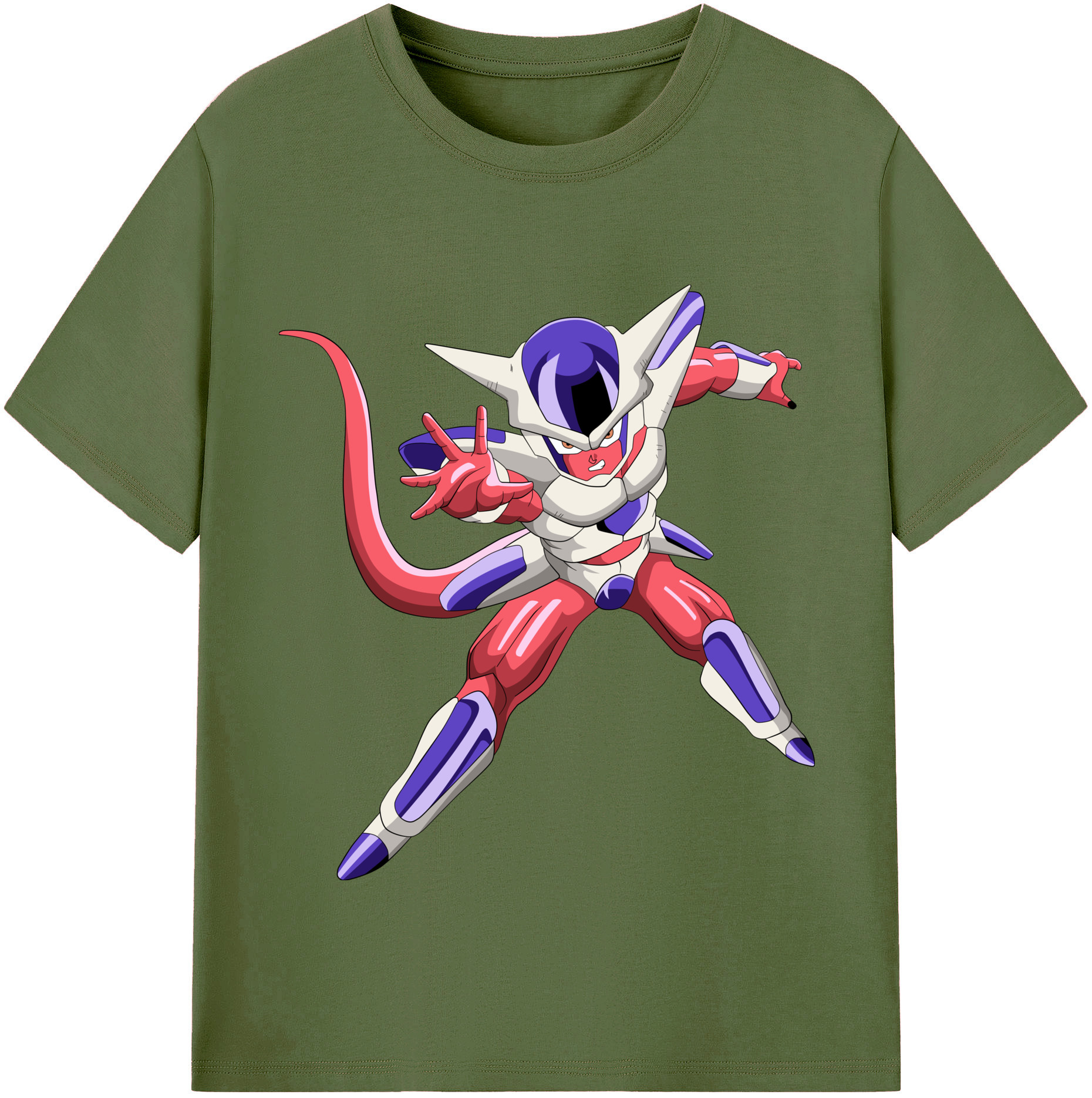 （画像用） ドラゴンボール フリーザ DRAGON BALL Frieza 綿100％半袖Tシャツ（フロントプリント）